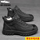 意利·零度潮輕奢男鞋棉鞋男冬季新款加絨保暖真皮羊毛一體高幫防滑休閑皮鞋子 黑色羊毛 【品牌男鞋】限量款 41 (255mm) 【標準皮鞋碼】