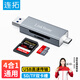 連拓Type-C讀卡器USB高速多功能合一萬(wàn)能sd卡tf卡儲存內存卡電腦平板適用蘋(píng)果華為ipad佳能ccd