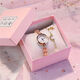 樸里四葉草手鏈式手表女款小眾輕奢高顏值學(xué)生簡(jiǎn)約氣質(zhì)小巧精致E-4-15 星星金 仙女盒+調表器+手鏈+電池