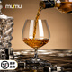MUMU大號矮腳大肚洋酒杯水晶干邑白蘭地品酒杯家用復古威士忌烈酒杯 白蘭地杯450ml【2只裝】