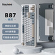 ILOVBEE B87膠坨坨麻將音金屬旋鈕機(jī)械鍵盤2.4G無線藍(lán)牙有線三模游戲辦公客制化側(cè)刻87鍵RGB熱插拔gasket 蜂刃(馬蘭軸)
