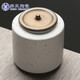 蘇氏陶瓷（SUSHI CERAMICS）茶葉罐經(jīng)典時(shí)尚亞光鐵銹茶具配件密封罐收納茶盒家用陶瓷醒茶罐子 亞光鐵銹【白色】 500ml