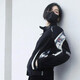 杜漢（DUHAN）摩托車服夏季網(wǎng)眼騎行服D186女透氣機車服套裝長袖通風(fēng)賽車服外套 D-186黑色上衣 XL