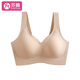 芬騰斷碼特價(jià)文胸女夏季純色少女無(wú)鋼圈內衣薄款透氣大胸顯小胸罩 37G2277-膚色（排扣） M （80-100斤）