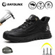 RAYDLINX電焊工作鞋夏季勞保鞋男士鋼包頭防砸防穿刺輕便橡膠底耐磨防火濺 F26黑色(防砸防刺穿) 41