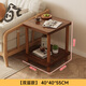 超·奈沙發(fā)邊幾小桌子客廳家用小方桌小戶(hù)型陽(yáng)臺茶幾簡(jiǎn)易實(shí)木腿茶桌臥室 古橡木色雙層【40*40*55】 加厚【25MM】桌面