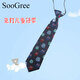 SooGree兒童領(lǐng)帶免打結(jié)6cm領(lǐng)帶男孩中大童裝女領(lǐng)結(jié)校服配件兒童搭配襯衫 兒童領(lǐng)帶免打結(jié)6cm花色