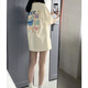 S·J·V·K純棉重磅短袖t恤女夏季2025新款小個(gè)子寬松設(shè)計(jì)感小眾半袖上衣服 杏色【純棉】 M （95-115斤）