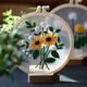 春錦秋鯉透明紗刺繡diy材料包 手工魯繡法繡掛畫創(chuàng)意禮物新手學(xué)生針線包 DIY幽香刺繡材料包