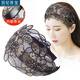 頂妃（DING FEI）發(fā)箍女遮白發(fā)神器寬邊蕾絲發(fā)箍韓版頭箍成人發(fā)卡壓發(fā)帶齒防滑頭飾 【寬邊蕾絲發(fā)箍】香檳色A03-202