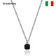 BROSWAY歐美時(shí)尚輕奢項鏈吊墜百搭鈦鋼材質(zhì)男士飾品生日送男友禮物 BIK126 黑瑪瑙 鏈長(cháng)450mm+30mm鏈寬3mm