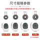 葉余適用于索尼WF-1000XM3耳帽XM2硅膠耳塞套SP700N耳堵XM4硅膠套耳冒 索尼xm3加長(cháng)款透灰色 大號1對