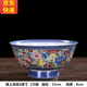 傳世瓷景德鎮(zhèn)陶瓷碗單個高腳防燙大面碗6英寸碗碟套裝家用湯碗仿古壽碗 錦上添花6英寸高腳碗(少量現(xiàn)貨