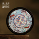 敦煌研究院 蓮花飛天竹陶杯墊 博物館文創(chuàng)敦煌經(jīng)典壁畫隔熱杯墊創(chuàng)意家居走心