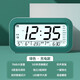CTRLEND電子鬧鐘學(xué)生智能夜光大屏幕電子鐘多功能溫濕度顯示智能床頭鬧鐘 墨綠色【充電款】智能播報(bào)