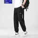 【肥佬340斤胖哥超大碼9XL】潮牌工裝褲運動(dòng)休閑束腳長(cháng)褲子潮胖子加肥加大碼寬松肥佬胖人男潮胖子男裝 2098A  7XL(240-260斤)