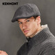 卡蒙（Kenmont）前進(jìn)帽短檐秋英倫帽子男冬天羊毛貝雷帽針織紋理毛呢帽5120 深灰色 均碼 58.5cm
