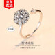 Djin旋轉(zhuǎn)戒指女士S925銀開口戒指女生指環(huán)閨蜜生日情人節(jié)禮物送女友 J133 可旋轉(zhuǎn)女戒