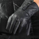 竇馳冬季摩托車(chē)加厚真皮手套男士加長(cháng)手套跨騎車(chē)防寒保暖真羊皮手套男 黑色加長(cháng)羊皮 均碼