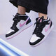 耐克（NIKE）aj女鞋 air jordan 1 女鞋秋冬新款aj1中幫板鞋潮休閑輕便籃球鞋 555112-103 粉熊貓 38