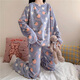 紅妝聚美新款睡衣女士春秋家居服套裝女珊瑚絨睡衣學(xué)生宿舍居家服可外穿 珊瑚絨睡衣套裝【藍桃子加厚】 均碼 【80-130斤】