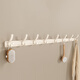 田園沐歌奶油風(fēng)白色掛衣架墻上壁掛掛衣鉤門(mén)后掛鉤上墻打孔衣服帽玄關(guān)柜鉤 8鉤-奶油白鳳尾排鉤