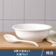 贛瓷樂陶3個家用大號湯碗 陶瓷餐具套裝創(chuàng)意湯古泡面碗配大湯勺加厚防燙碗 純白1個9英寸湯古1大勺