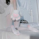 白絲日系蘿莉白色絲襪可愛jk連褲襪學(xué)生洛麗塔過膝長筒襪女 一雙天鵝絨連褲襪 均碼建議80-130斤