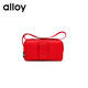 alloy/阿樂(lè )乙吐司包斜挎休閑原創(chuàng  )包牛皮彩帶包休閑游泳健身運動(dòng)包 紅色小號尼龍材質(zhì) 24*13*12