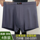 莫代爾高腰深襠竹纖維男士?jī)?nèi)褲平角加肥加大寬松四角褲高檔胖子透氣褲頭 【4件裝】蘭灰+淺灰+藏青+黑色 5XL【180-210斤】