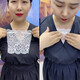 帝行（DIXING）防走光一片式透氣抹胸蕾絲遮胸布隱形胸?fù)醪脊?四葉草【白色】蕾絲防走光 單件裝_均碼 胖瘦可穿