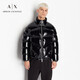 阿瑪尼ARMANI EXCHANGE【七夕禮物】AX男士純色亮面羽絨服