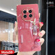 速舞 華為mate50手機殼女款可愛(ài)兔子鑲鉆50E網(wǎng)紅個(gè)性創(chuàng  )意50pro輕薄硅膠軟防摔鏡頭全包保護套 華為Mate50/50E【山茶紅】電鍍水鉆兔子