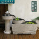 荷府家居 家居新中式流水噴泉擺件陽(yáng)臺(tái)花園戶(hù)外庭院禪意魚(yú)缸循環(huán)水庭院造景布置 三階流水噴泉