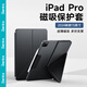 邦克仕（Benks）適用iPad Pro13保護套 2024新款蘋(píng)果13英寸專(zhuān)用折疊兩用M2平板雙面磁吸保護殼抗彎套耐污抗指紋黑