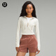 lululemon丨Waist-Seamed Nulu? 女士腰部縫線拉鏈連帽衫 LW3HOPS 骨白 S /6