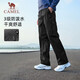 駱駝（CAMEL）休閑戶外登山褲男防潑水直筒工裝褲 J14CA6L6645 幻影黑 L