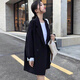 索宛亦（SUOWANYI）2021新款春秋黑色小西裝外套女裝韓版寬松休閑大媽西服學(xué)生胖M 黑色 XL 建議131-145斤