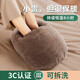嘉柏蘭暖腳寶暖腳神器家用保暖鞋辦公室暖足墊電熱暖手寶暖腿神器熱水袋 意大利絨(熱水袋+防爆夾)咖啡色