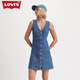 Levi's【商場(chǎng)同款】李維斯女士時(shí)尚百搭無(wú)袖牛仔連衣裙 深藍(lán)色 S