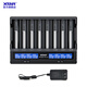 XTAR VC8 PLUS 3.6V 21700 18650鋰電池8槽快速充電器手電筒配件