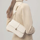鋒上時(shí)尚新款街頭潮流枕頭包女士單肩斜跨包鎖扣手提包 【乳白色】