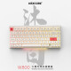 HEXCORE W800三模热插拔机械键盘电脑键盘有线 2.4G办公键盘75配列游戏键盘mini键盘折叠键盘 沐白 佳达隆PRO3.0红轴