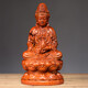 之檸黑檀木雕觀(guān)音擺件實(shí)木觀(guān)音佛像坐蓮菩薩凈瓶觀(guān)音家居喬遷工藝禮品 花梨木 觀(guān)音菩薩【高13CM】