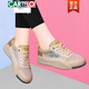 卡帝樂(lè )鱷魚(yú)（CARTELO）休閑網(wǎng)鞋軟底皮面透氣運動(dòng)鞋女2025春夏輕便防滑媽媽旅游鞋跑步鞋 jst 11282-3 棕色 夏季透氣款 39