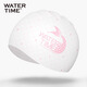 WATERTIME游泳帽女款加大長(cháng)發(fā)不勒頭印花美人魚(yú)系列專(zhuān)業(yè)硅膠泳帽 人魚(yú)公主/白色【加大護耳】