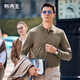 布先生春夏季新款長(cháng)袖男士T恤套頭時(shí)尚寬松POLO男裝衣服BT11906 橄欖綠 L (175)