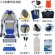 速瀾（Solar Marine）皮劃艇橡皮艇加厚硬底釣魚船充氣船沖鋒舟夾網(wǎng) 氣墊船 2.0米豪華款拉絲底
