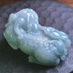 兮拾原霸王貔貅翡翠吊墜掛件項(xiàng)鏈精品稀石緣男女款玉石皮丘天然A貨招財(cái) 編號7開頭的@留言或備注編號