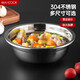 美廚（MAXCOOK）加厚304不銹鋼湯盆單只裝圓形家用洗菜盆打蛋盆和面盆 湯盆16cm